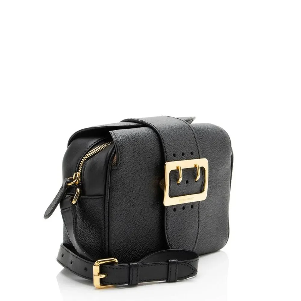 Burberry Soft Grain Calfskin Buckle Small Crossbody
